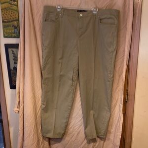 Gloria Vanderbilt Tan Straight Leg Jeans